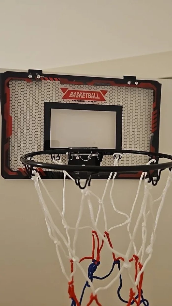 Mini Basketball Hoop with Fixed Hanging, Real Shooting Fun, Durable Polypropylene, Quick Setup & Removal For Ages 3+