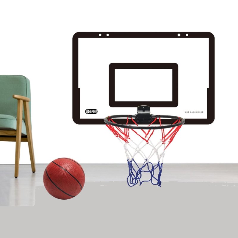 Mini Basketball Hoop with Indoor & Outdoor, Foldable, Silent, Durable Plastic For Ages 3+