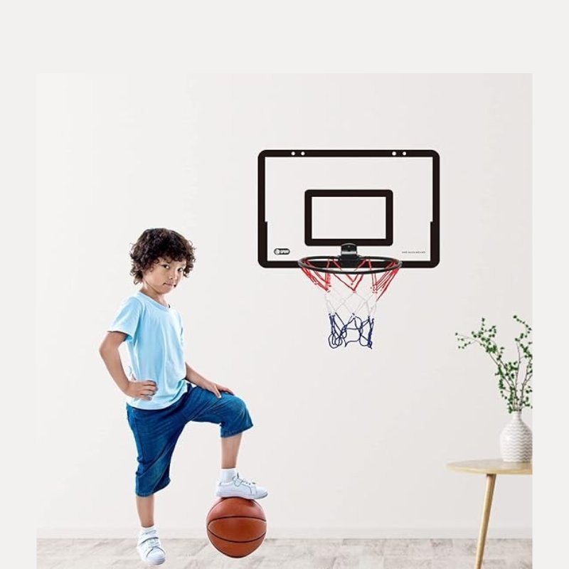 Mini Basketball Hoop with Indoor & Outdoor, Foldable, Silent, Durable Plastic For Ages 3+