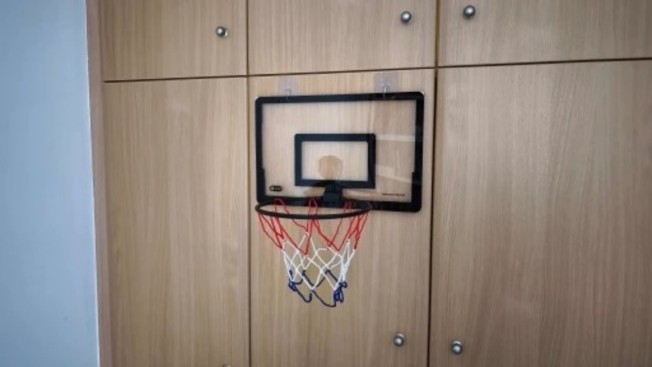Mini Basketball Hoop with Indoor & Outdoor, Foldable, Silent, Durable Plastic For Ages 3+
