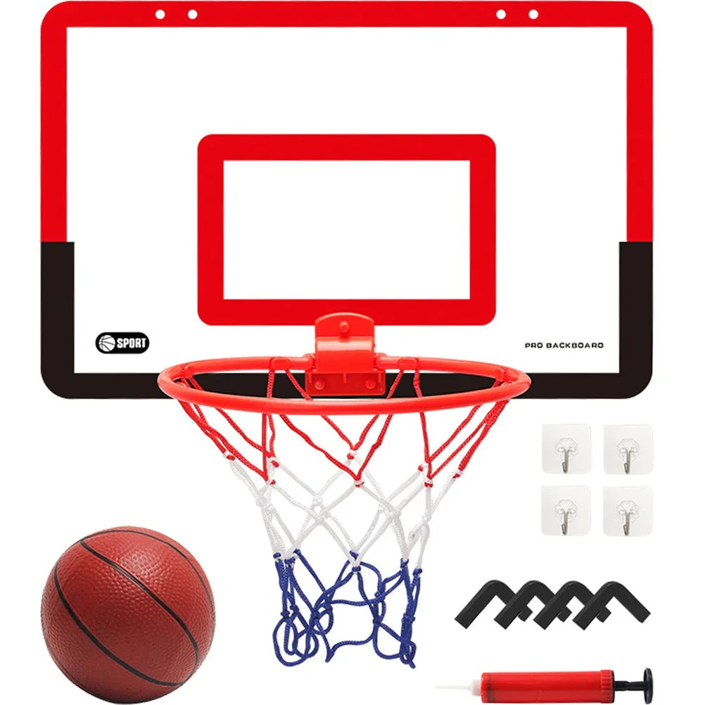 Mini Basketball Hoop with Indoor & Outdoor, Foldable, Silent, Durable Plastic For Ages 3+