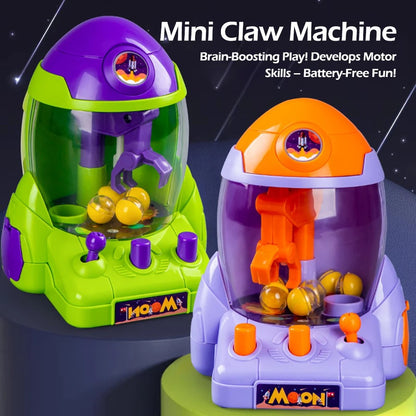 Mini Claw Machine, Boost Skills, Focus and Social Interaction, Safe for Kids 3+