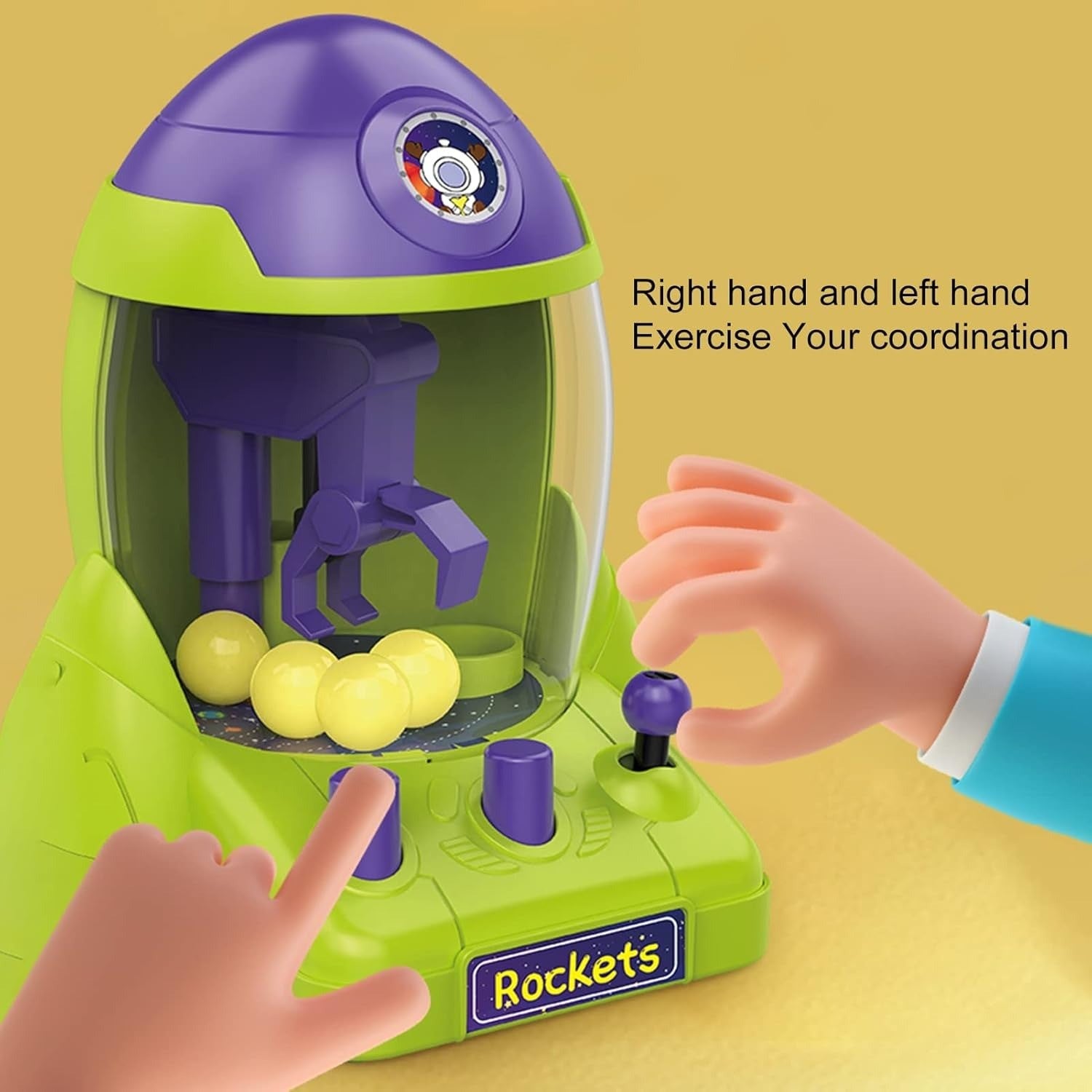 Mini Claw Machine, Boost Skills, Focus and Social Interaction, Safe for Kids 3+