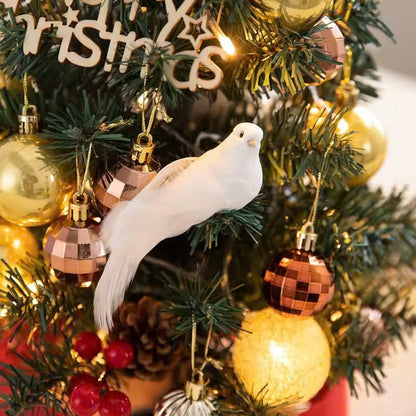 Mini Decorative Christmas Tree for Desktop with LED Lights, Safe Materials, Easy to Install and Disassemble