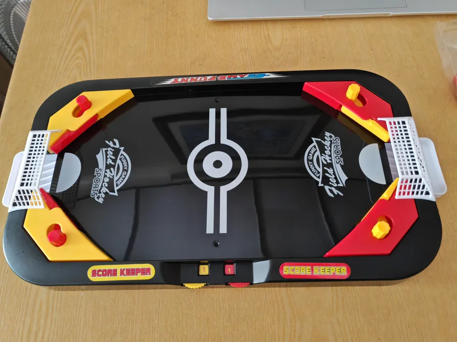 Mini Hockey Soccer with 2-in-1 Game Modes, Helps Improve Reflexes, Safe for Kids Ages 3+