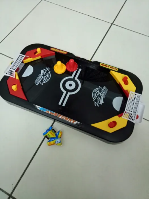 Mini Hockey Soccer with 2-in-1 Game Modes, Helps Improve Reflexes, Safe for Kids Ages 3+