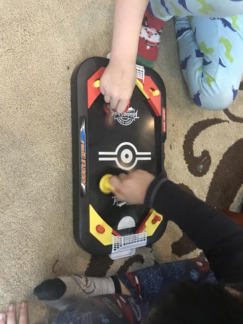 Mini Hockey Soccer with 2-in-1 Game Modes, Helps Improve Reflexes, Safe for Kids Ages 3+