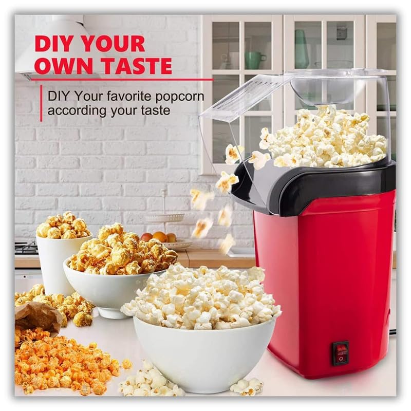 Mini Home Popcorn Maker with High Popping Rate and One-Button Operation – Perfect for Parties and Movie Nights