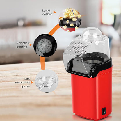 Mini Home Popcorn Maker with High Popping Rate and One-Button Operation – Perfect for Parties and Movie Nights