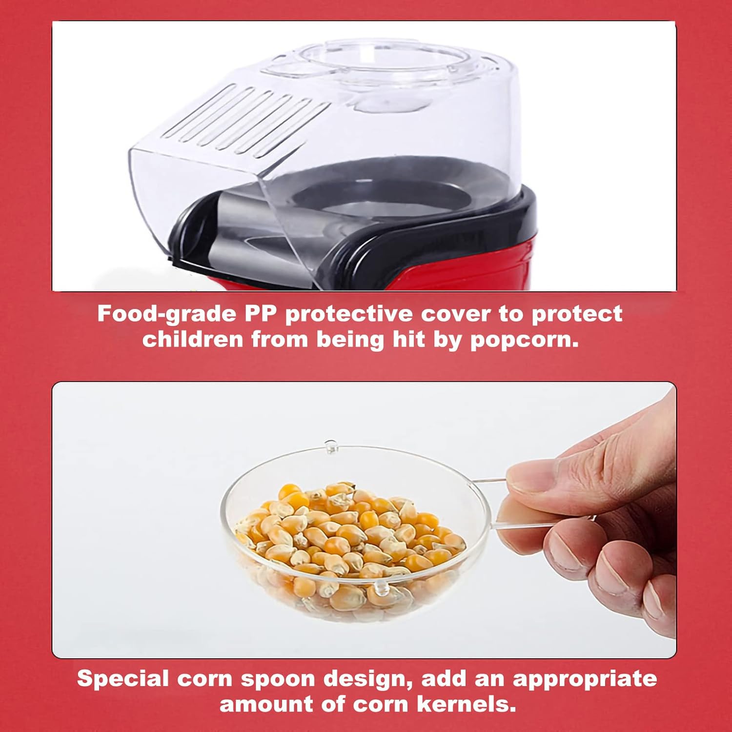 Mini Home Popcorn Maker with High Popping Rate and One-Button Operation – Perfect for Parties and Movie Nights