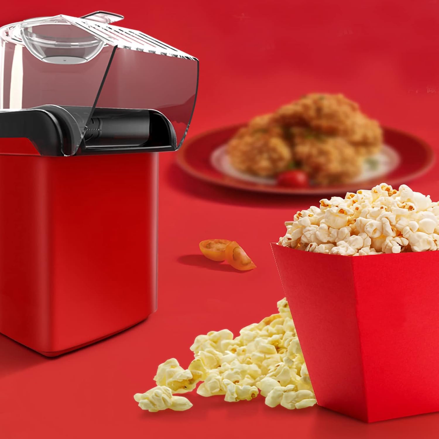 Mini Home Popcorn Maker with High Popping Rate and One-Button Operation – Perfect for Parties and Movie Nights