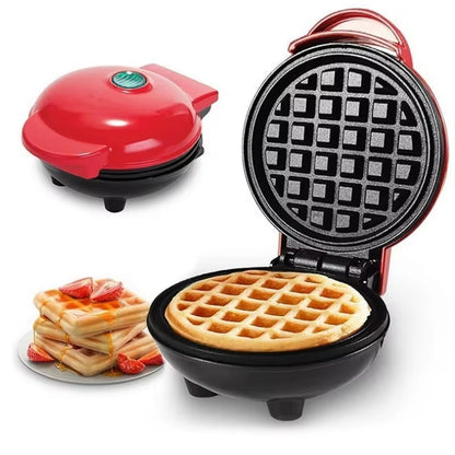 Mini Portable Waffle Maker with 350W Fast Heating, Compact & Lightweight, Easy to Use and Clean