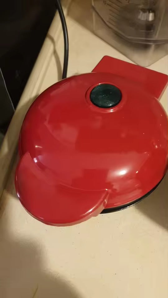 Mini Portable Waffle Maker with 350W Fast Heating, Compact & Lightweight, Easy to Use and Clean