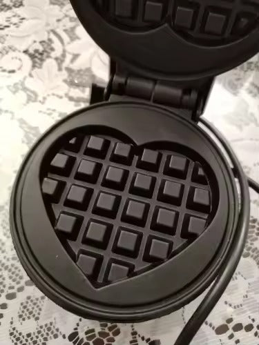 Mini Portable Waffle Maker with 350W Fast Heating, Compact & Lightweight, Easy to Use and Clean