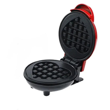 Mini Portable Waffle Maker with 350W Fast Heating, Compact & Lightweight, Easy to Use and Clean