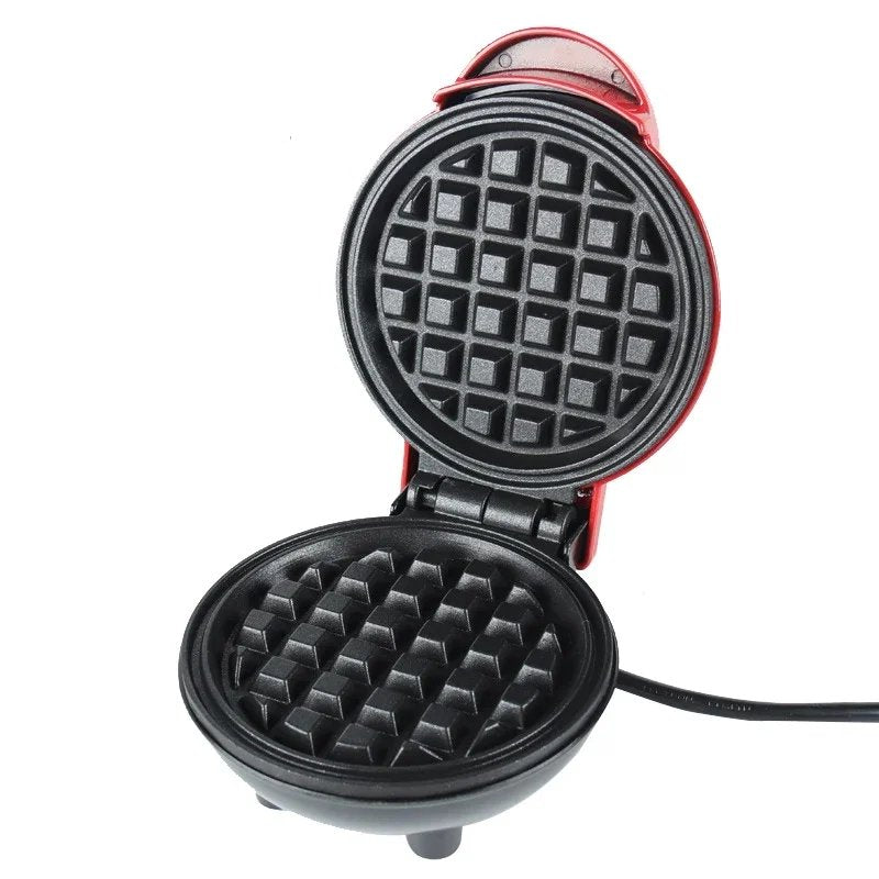 Mini Portable Waffle Maker with 350W Fast Heating, Compact & Lightweight, Easy to Use and Clean