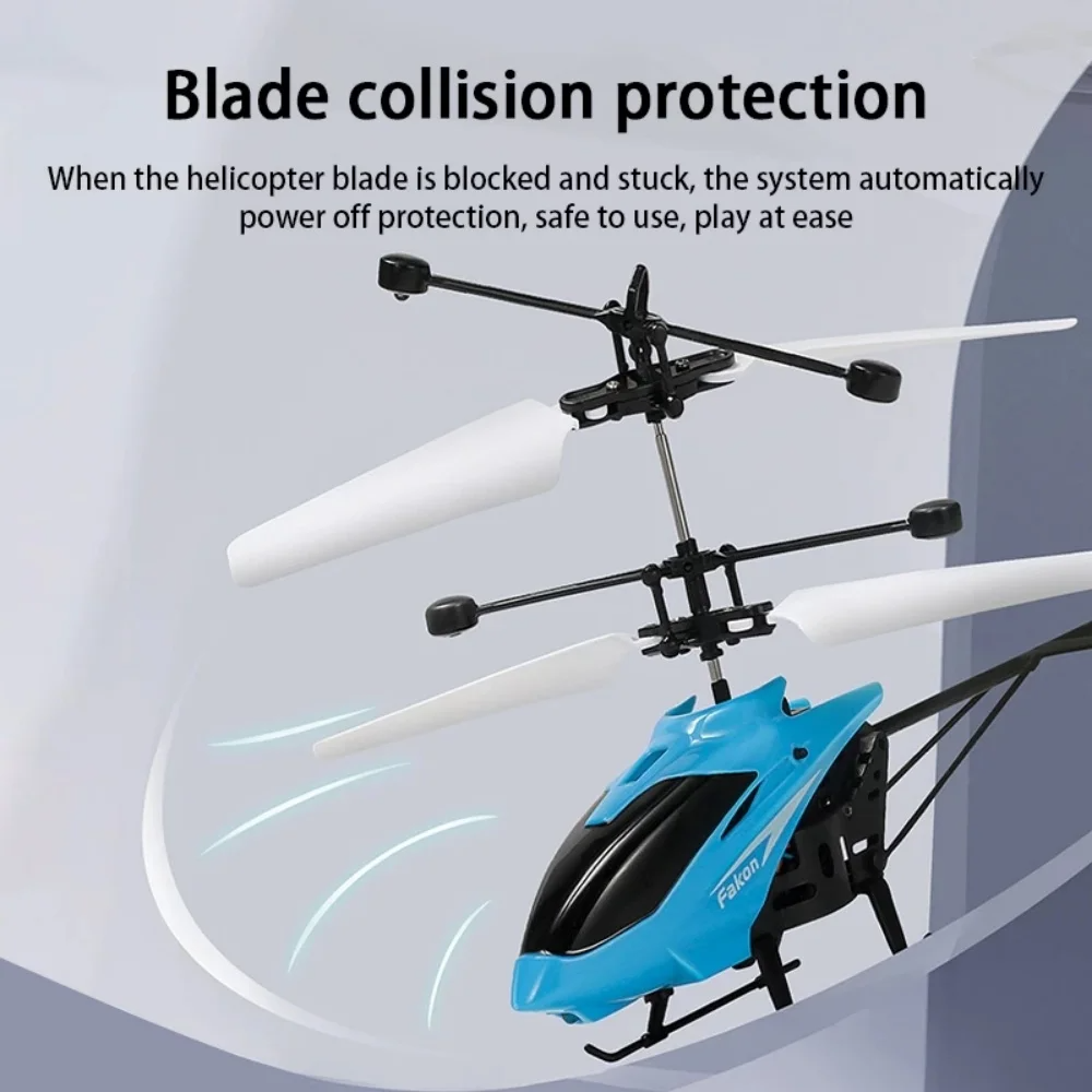 Mini Remote Control Helicopter Toy, Rechargeable, Fall-Resistant, LED Lights, Safe for Ages 3+