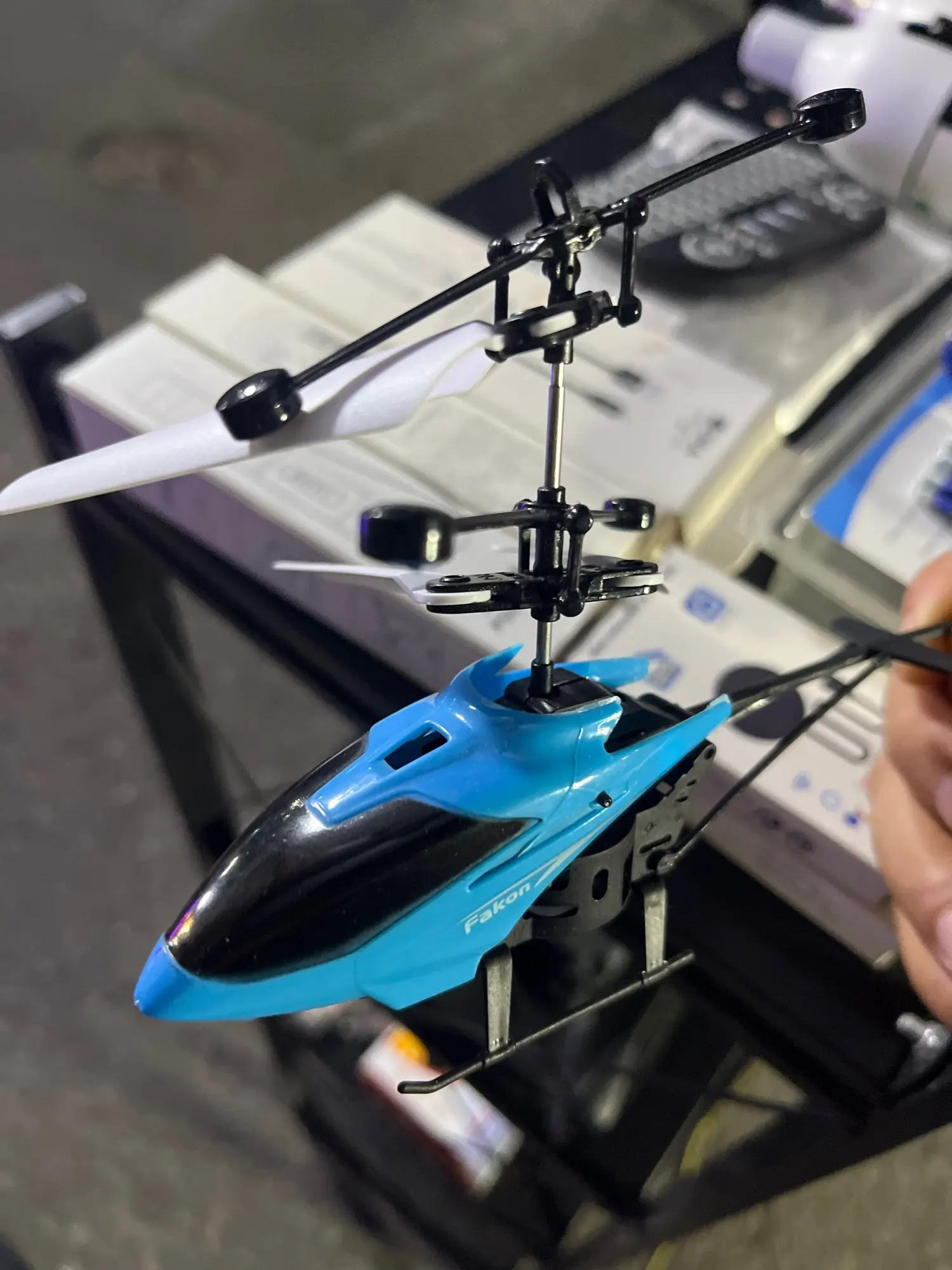Mini Remote Control Helicopter Toy, Rechargeable, Fall-Resistant, LED Lights, Safe for Ages 3+