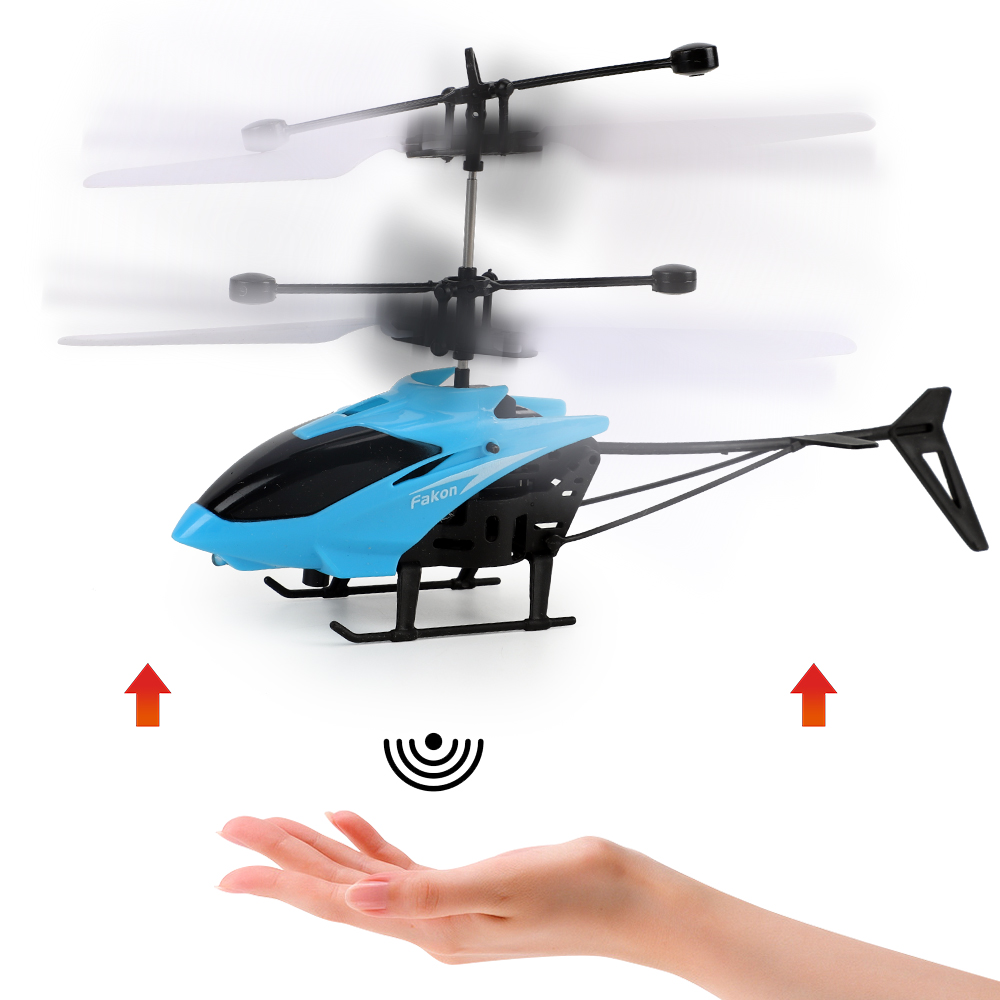 Mini Remote Control Helicopter Toy, Rechargeable, Fall-Resistant, LED Lights, Safe for Ages 3+