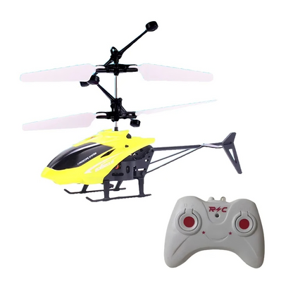 Mini Remote Control Helicopter Toy, Rechargeable, Fall-Resistant, LED Lights, Safe for Ages 3+