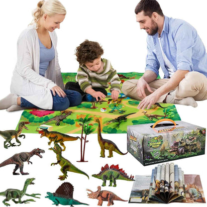 Minifigure Dinosaur Toy Jurassic Park Jungle Set With Educational, Realistic, Giftable, Safe for Ages 3+