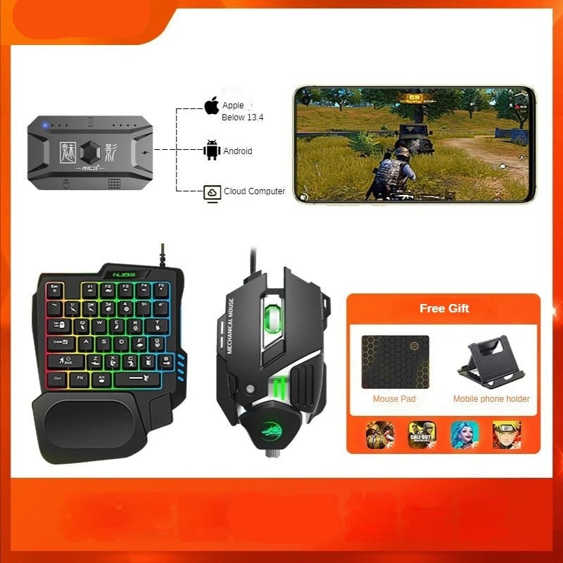 Mobile Gaming Keyboard Mouse Converter BT 5.0 Adapter