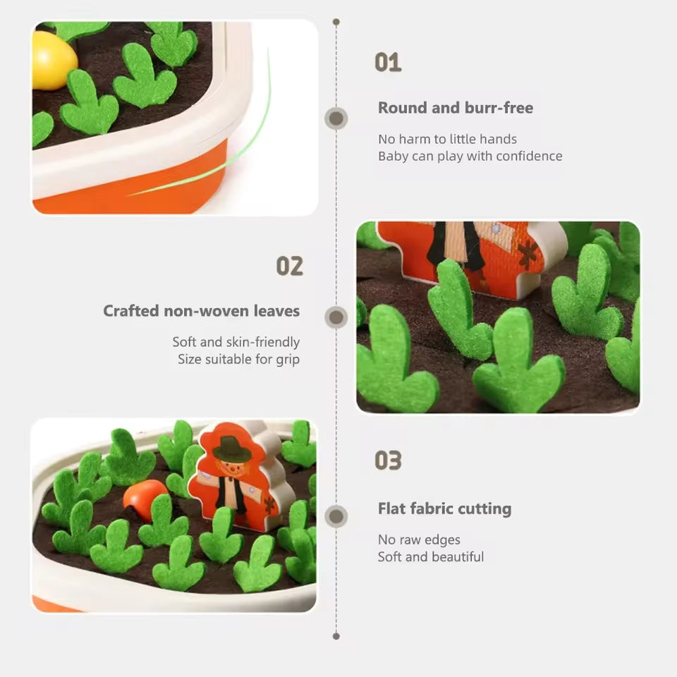 Montessori Carrot Toys With Diverse Colors, Fun Designs, Boost Kids’ Memory, Safe for Ages 3+.