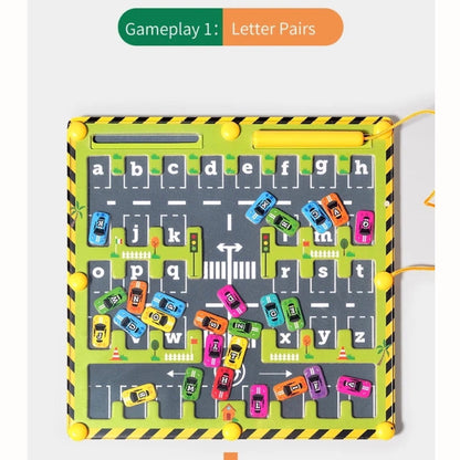 Montessori Magnetic Maze – Alphabet Learning Toy for Ages 3+ with Multiple Gameplay Modes and Safe Materials
