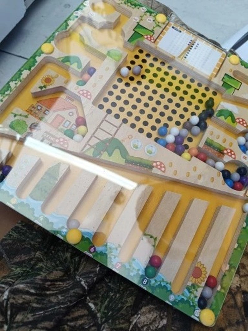 Montessori Magnetic Maze Toy, Develops Counting, Logic & Motor Skills, Safe for Kids Aged 3+