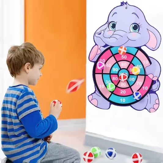Montessori Throw Sport with Colorful Animal-Themed Dartboards, Improves Coordination, Safe for Ages 1+
