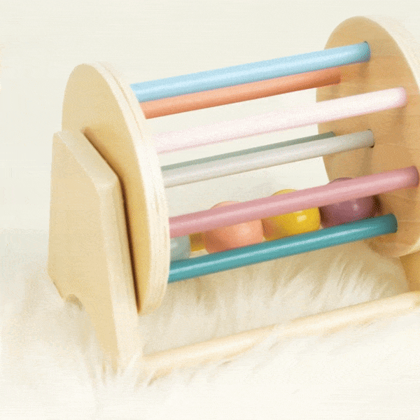 Montessori Wooden Ball Tracker Toy with Color and Shape Recognition, Fine Motor Skill Development, Safe for Months 7+