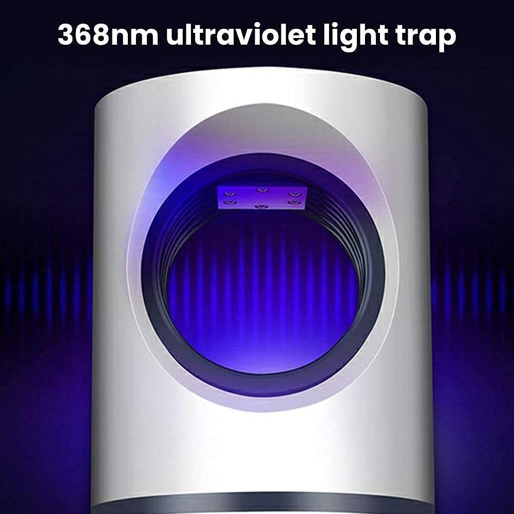 Mosquito and Flying Pest Trap with Heat & Breath Simulation, 360° 15m Coverage, USB-Powered 5W
