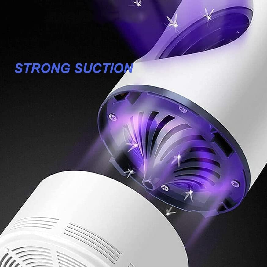 Mosquito and Flying Pest Trap with Heat & Breath Simulation, 360° 15m Coverage, USB-Powered 5W