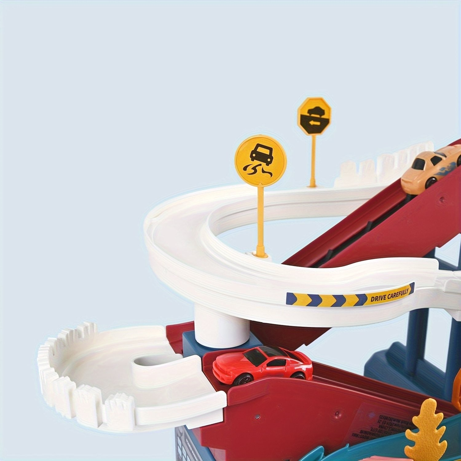 Multi-Level Dinosaur Race Track Adventure, Toy Car Ramp Track Set, Safe for Ages 3+