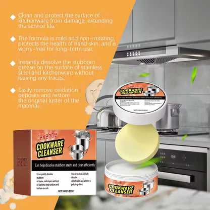 Multi-Purpose Cookware Cleaning Paste – Removes Rust, Grease, Restores Shine, Safe Ingredients, Odor-Free and Easy to Use