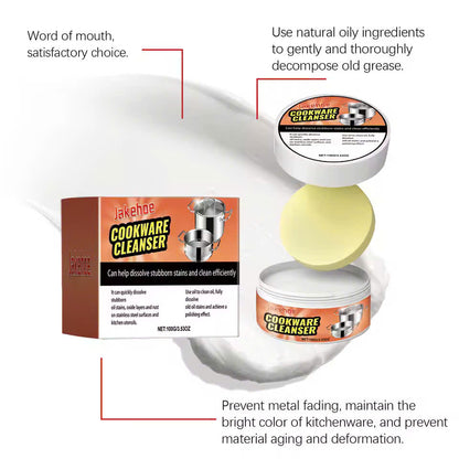 Multi-Purpose Cookware Cleaning Paste – Removes Rust, Grease, Restores Shine, Safe Ingredients, Odor-Free and Easy to Use