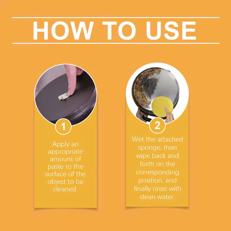 Multi-Purpose Cookware Cleaning Paste – Removes Rust, Grease, Restores Shine, Safe Ingredients, Odor-Free and Easy to Use