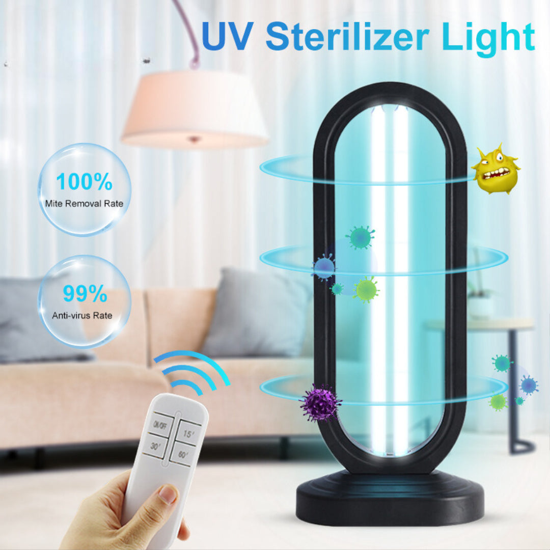 Multi-Surface UV Disinfectant Bulb with UV + Ozone Sterilization Technology and Remote Control Operation
