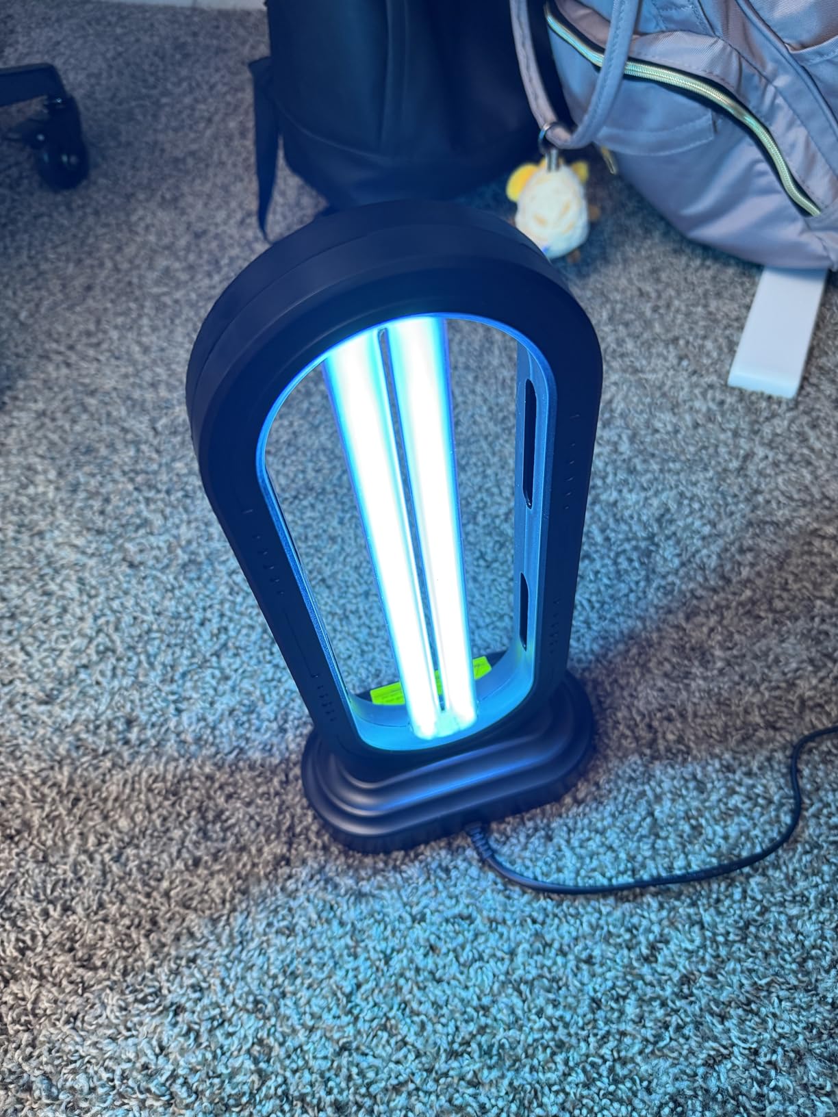 Multi-Surface UV Disinfectant Bulb with UV + Ozone Sterilization Technology and Remote Control Operation
