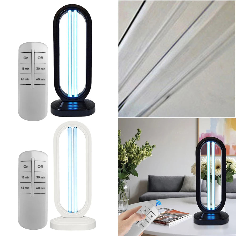 Multi-Surface UV Disinfection Lamp with Ozone & Ozone-Free Modes, Air Purification Function and Remote Control