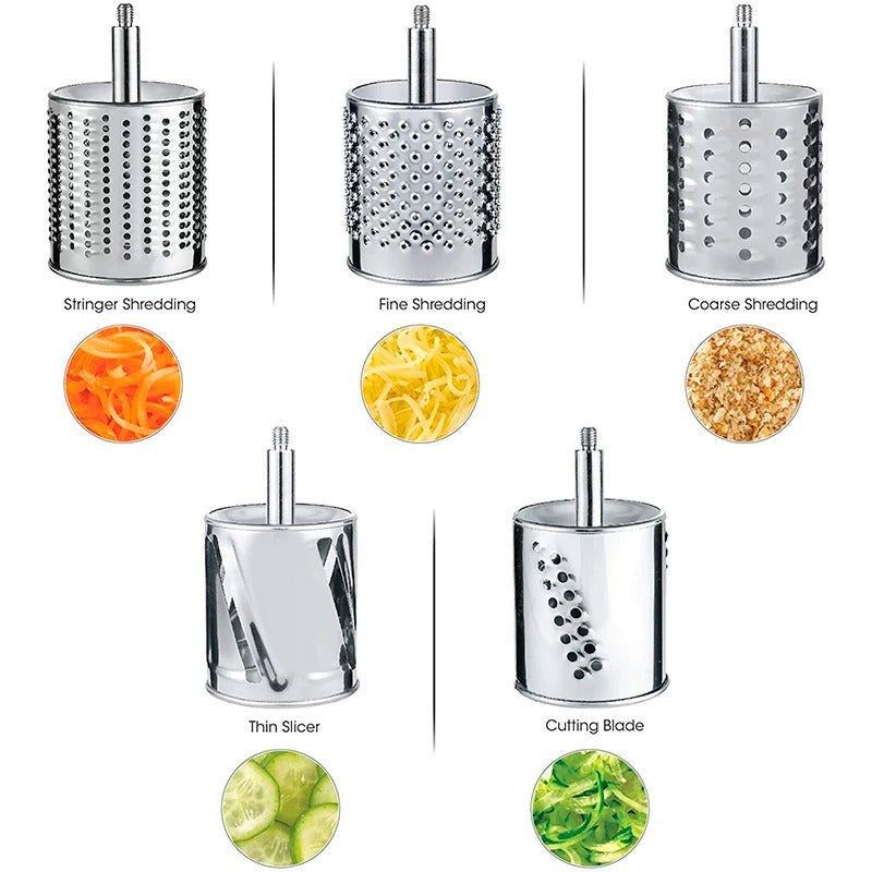 Multi-Function Nut Grinder Slicer with 5 Blades