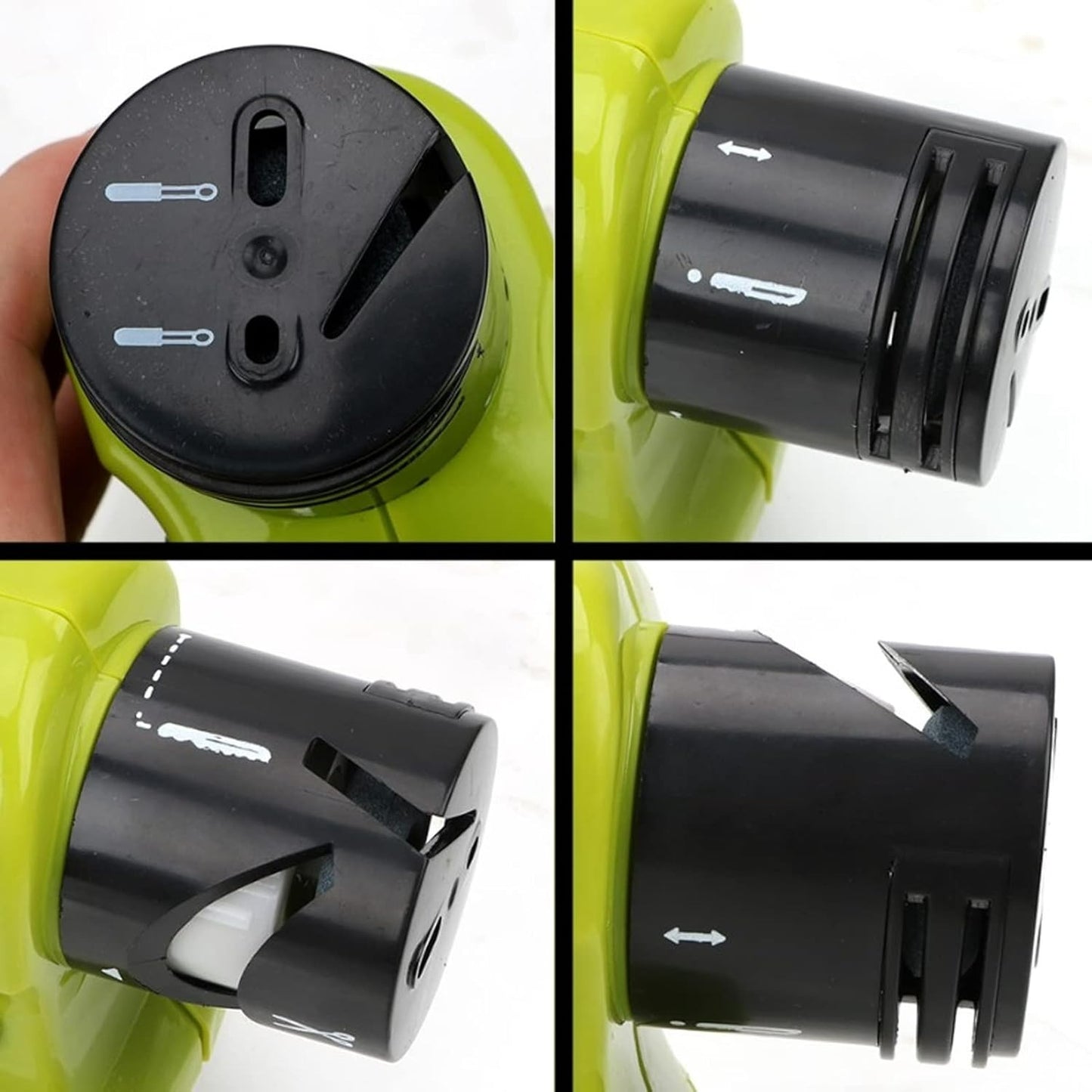 Multifunction Electric Knife Sharpener with Cordless & Portable Design, High-Speed Grinding Wheel