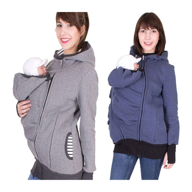 Multifunctional Kangaroo Hoodie for Maternity