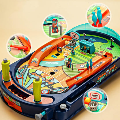 Multiplayer Pinball Toy with Electric Score Tracker, Diverse Obstacles, Smart Launching, Safe for Ages 7+