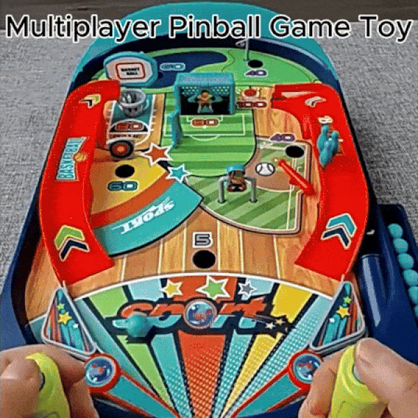 Multiplayer Pinball Toy with Electric Score Tracker, Diverse Obstacles, Smart Launching, Safe for Ages 7+