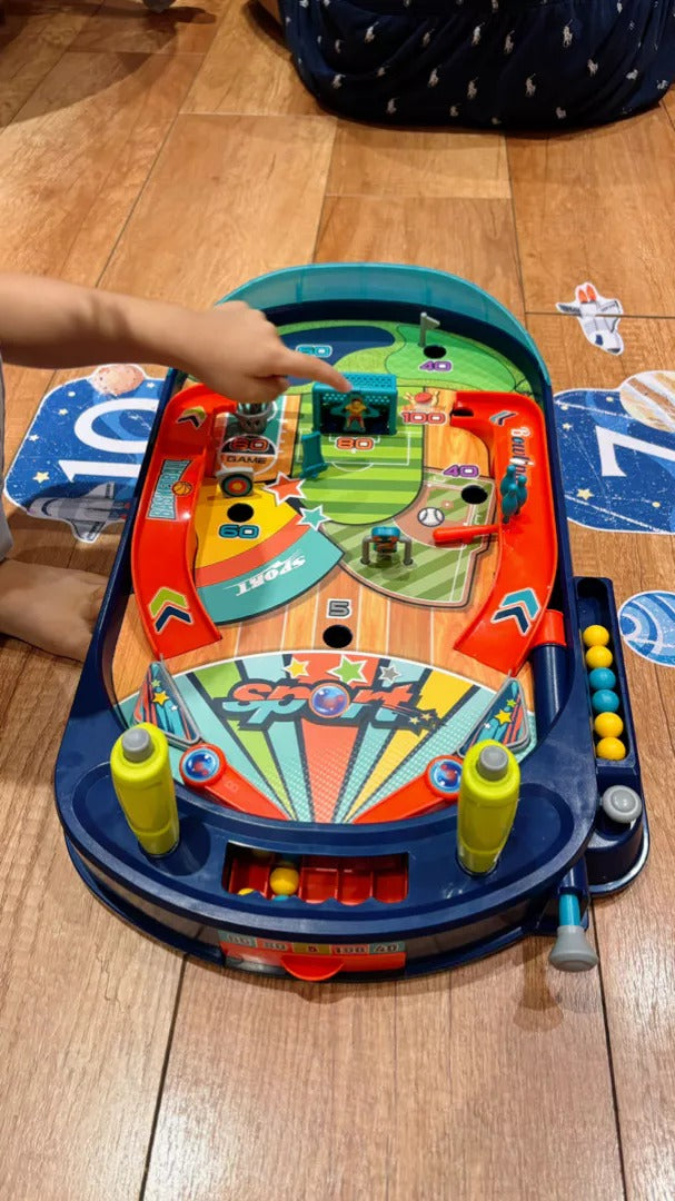 Multiplayer Pinball Toy with Electric Score Tracker, Diverse Obstacles, Smart Launching, Safe for Ages 7+