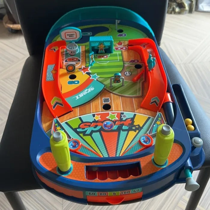 Multiplayer Pinball Toy with Electric Score Tracker, Diverse Obstacles, Smart Launching, Safe for Ages 7+