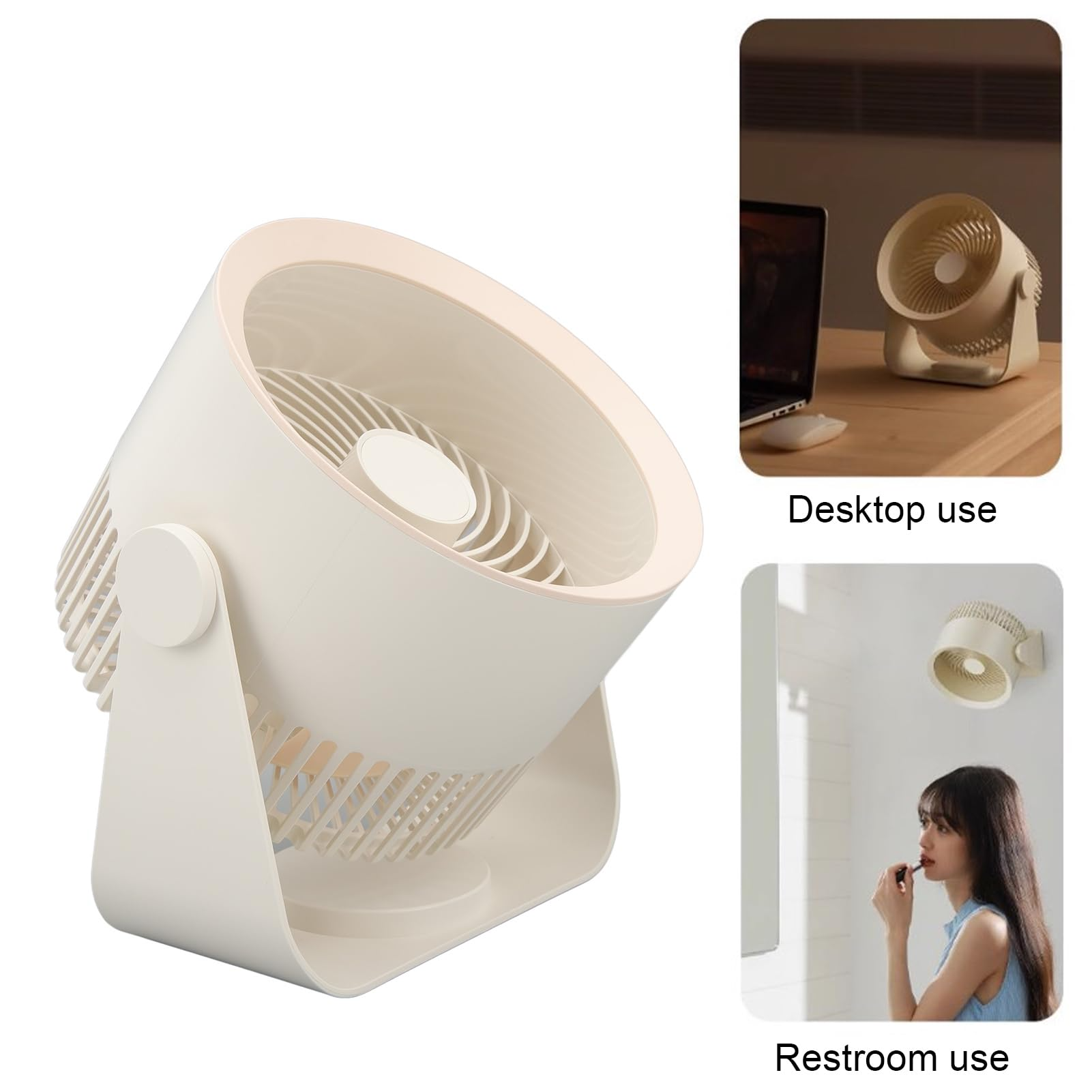 Multipurpose Electric Fan - 4000mAh Air Circulator Wireless Wall Ceiling Fan, Home Quiet Ventilator Desktop