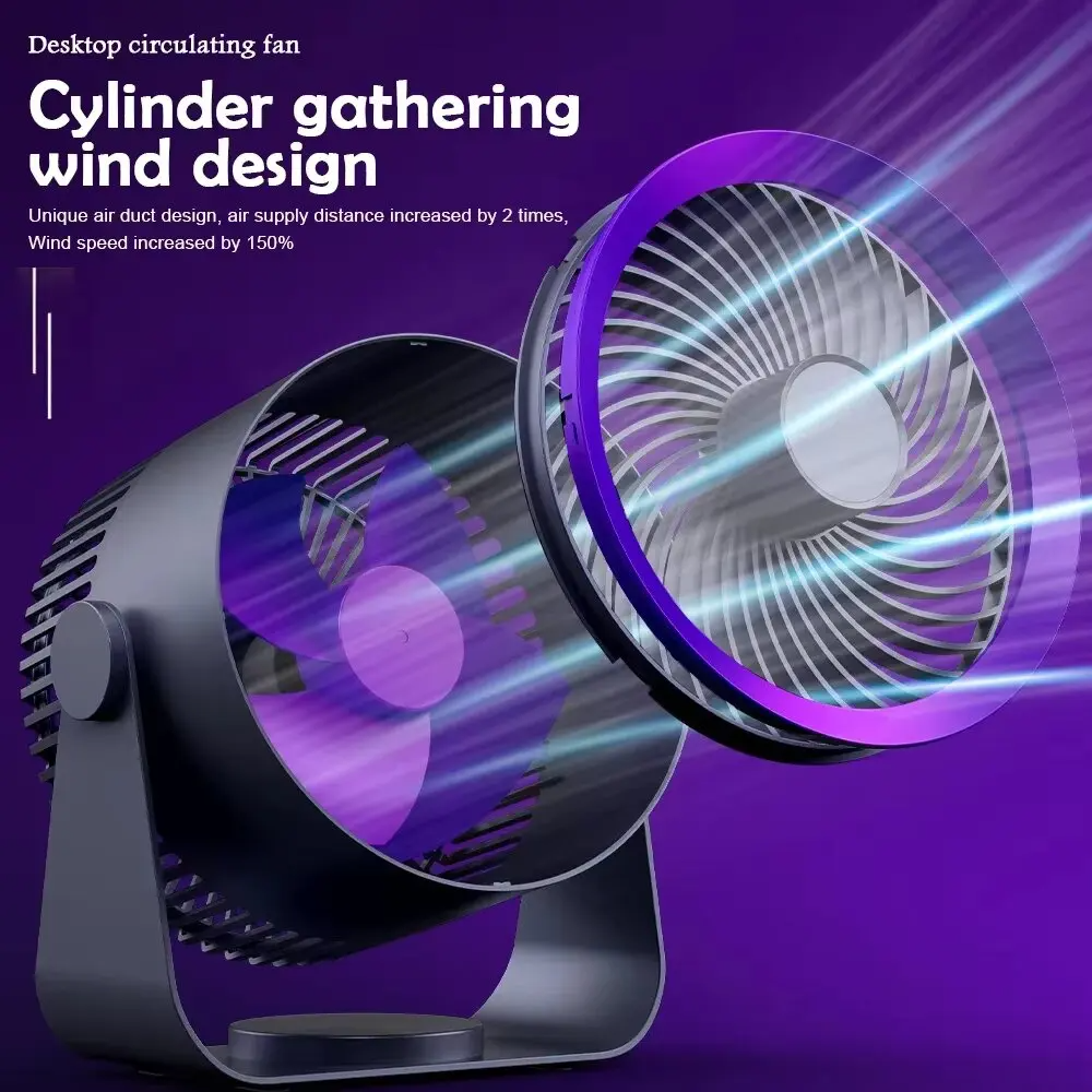 Multipurpose Electric Fan - 4000mAh Air Circulator Wireless Wall Ceiling Fan, Home Quiet Ventilator Desktop