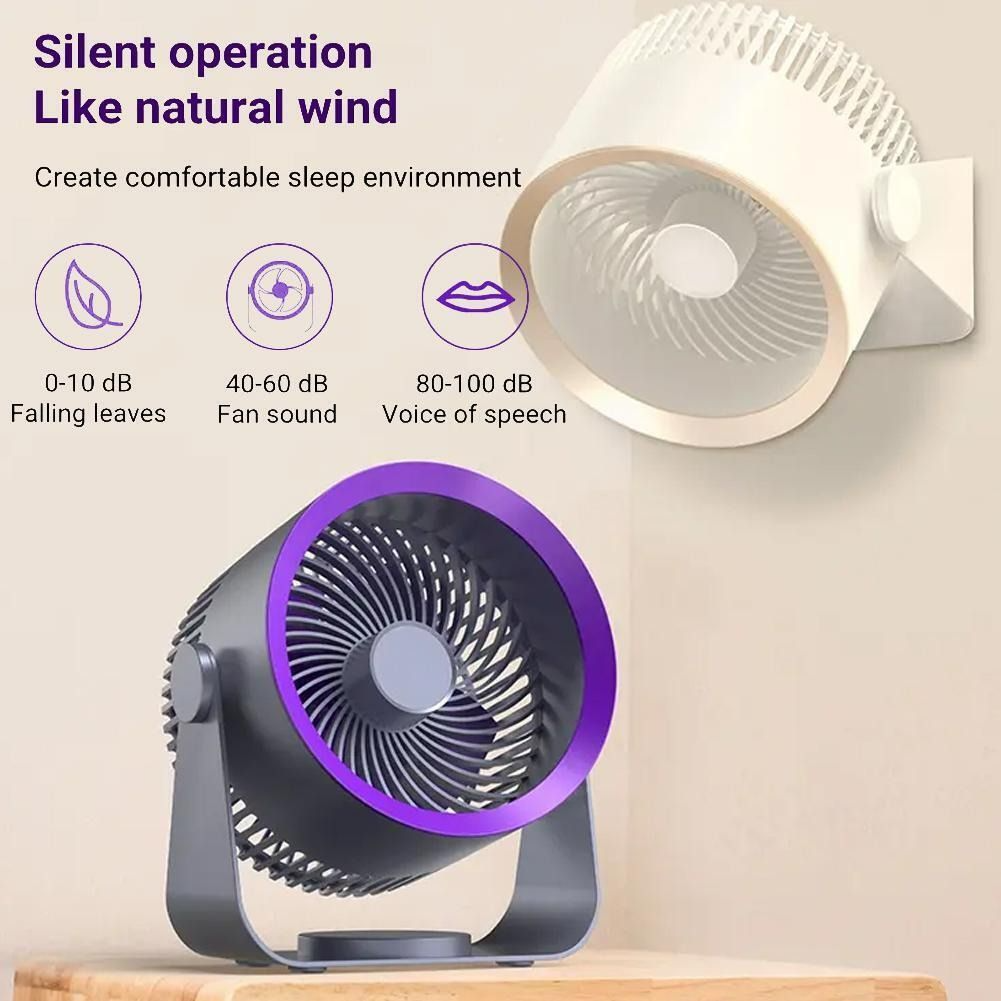 Multipurpose Electric Fan - 4000mAh Air Circulator Wireless Wall Ceiling Fan, Home Quiet Ventilator Desktop